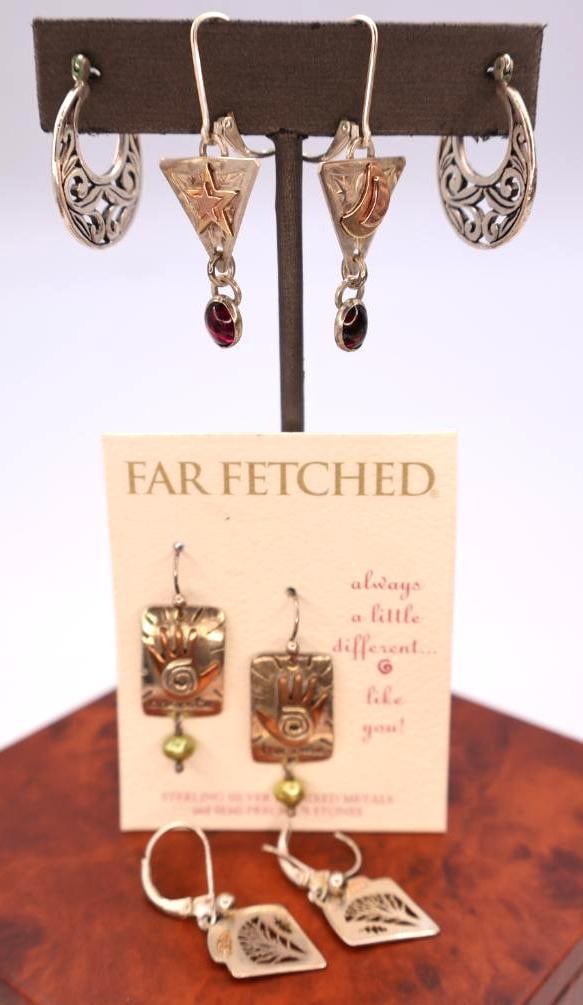 Four Pairs of Ornate Earrings featuring Far Fetched (1 of 9)