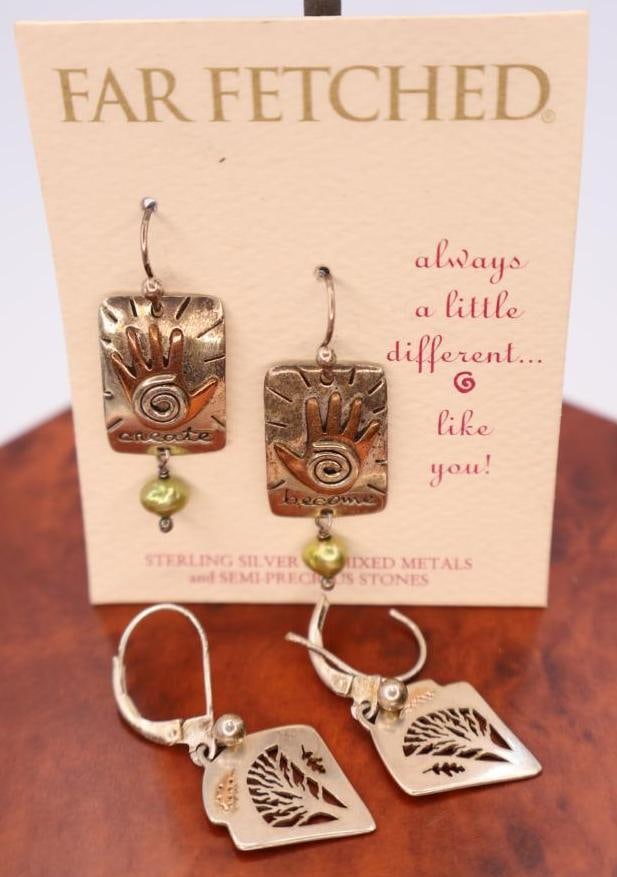 Four Pairs of Ornate Earrings featuring Far Fetched - 3