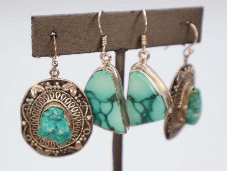 Two Pairs of Sterling Silver Earrings - 3