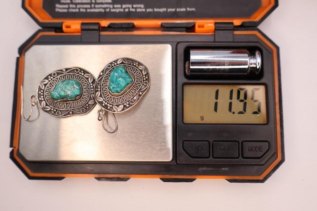 Two Pairs of Sterling Silver Earrings - 8