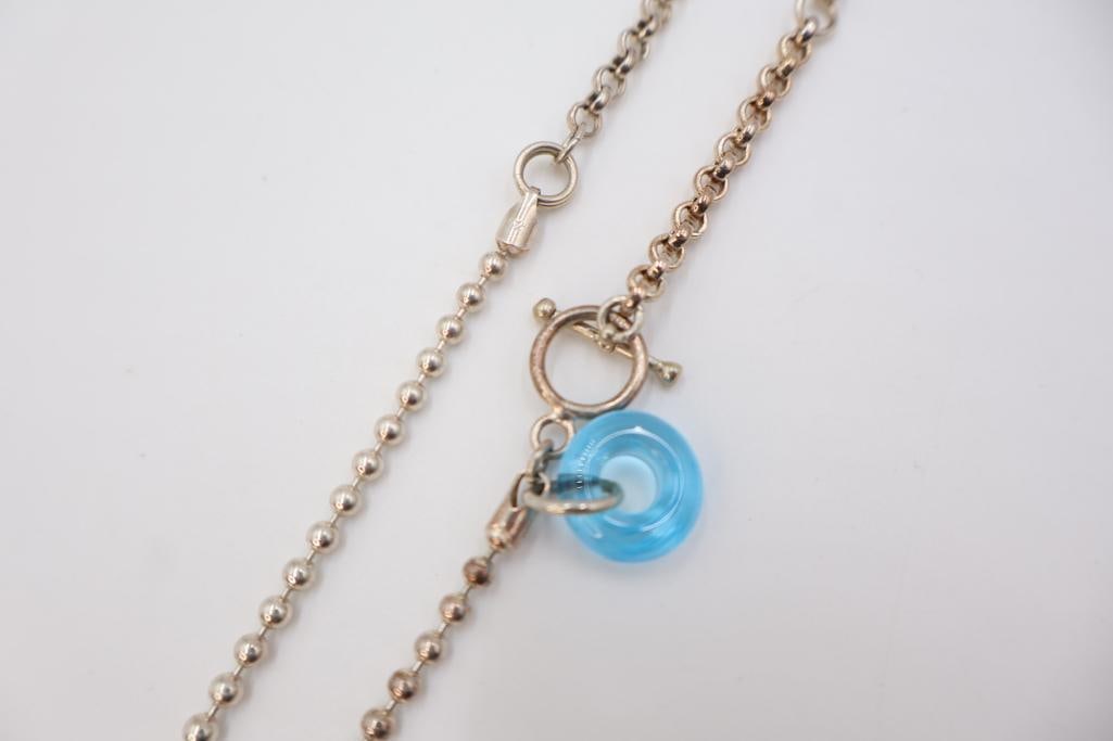 Sterling Silver and Mixed Media 'Lucky Duck' Chelsea Stone Necklace - 6