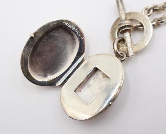 Two Sterling Silver Celtic Green Man and Locket Necklaces - 6