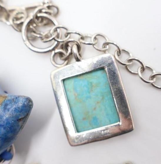 Semi Precious Stone Necklaces with Sterling Silver - 6