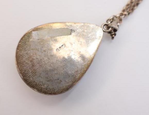 Lovely Moonstone Sterling Silver Necklace - 5