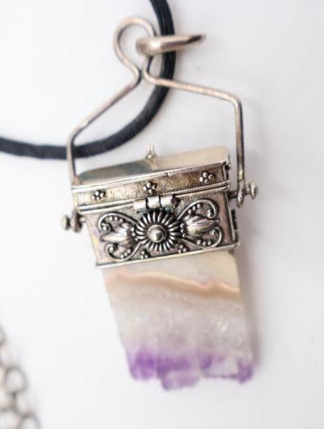 Three Natural Stone Necklaces including Sterling Silver - 4