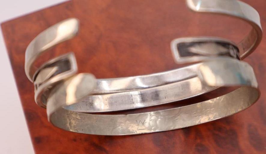 Five Vintage Bangles and Cuffs - 6