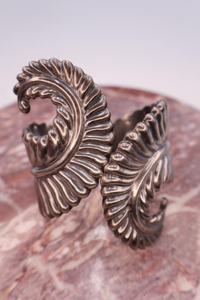 Vintage Taxco Sterling Silver Cuff - 2