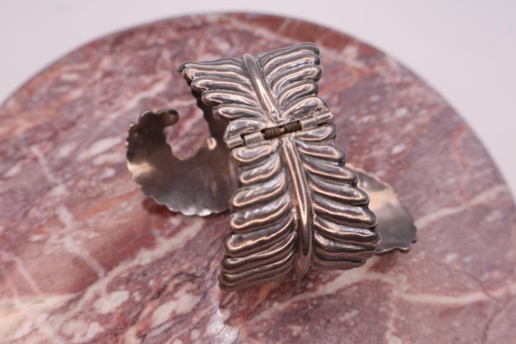 Vintage Taxco Sterling Silver Cuff - 3