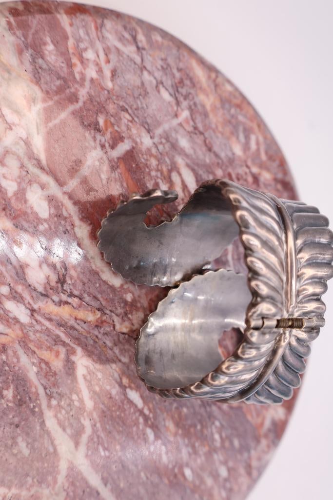 Vintage Taxco Sterling Silver Cuff - 5