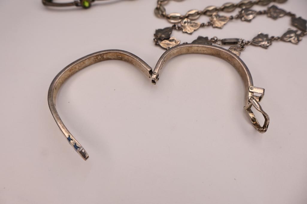 Four Silver Bracelets - 5