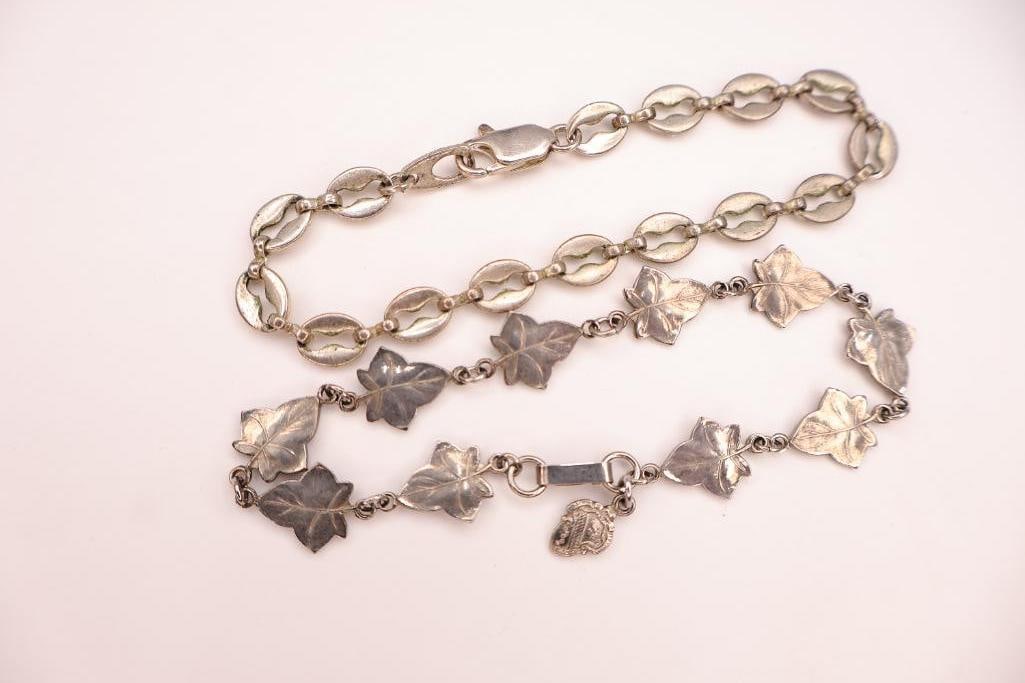 Four Silver Bracelets - 9