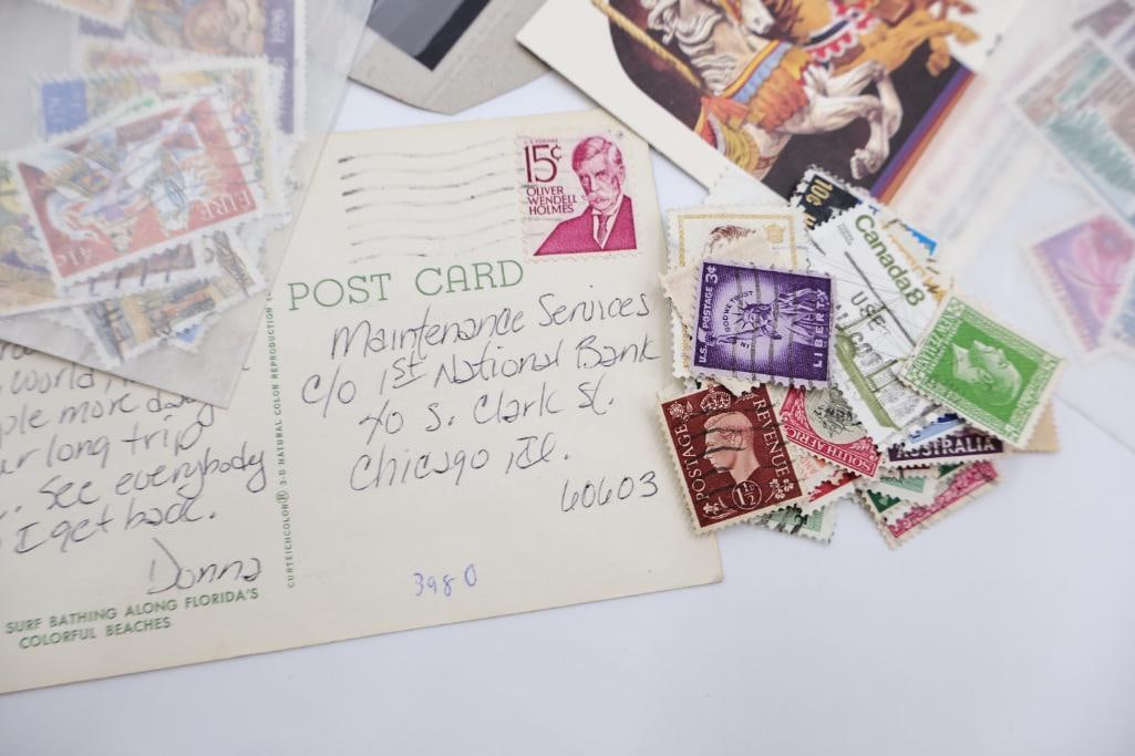 Large Worldwide Vintage Postage Stamp Collection - 6