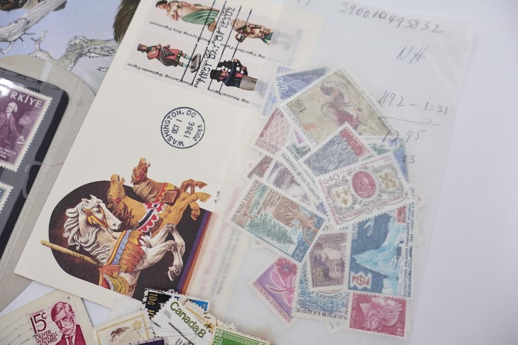 Large Worldwide Vintage Postage Stamp Collection - 8