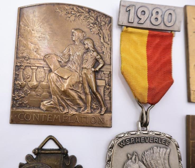 Vintage International Medals, Plaques & Commemorative Pins Lot - 3