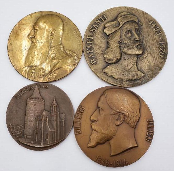 Vintage European Bronze Art Medallions Collection (1 of 11)