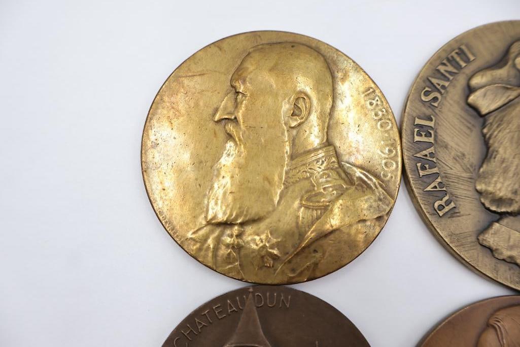 Vintage European Bronze Art Medallions Collection - 2