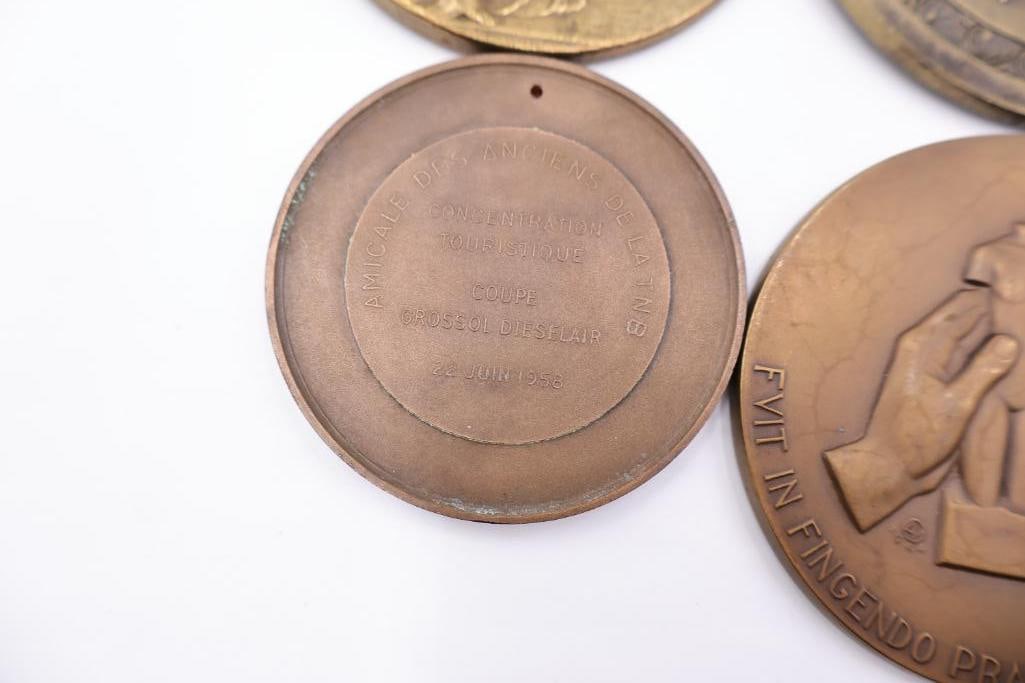 Vintage European Bronze Art Medallions Collection - 8