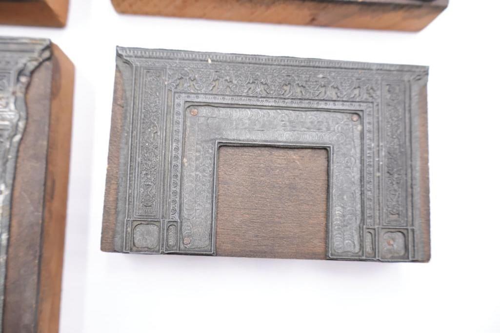 Antique Architectural Printing Blocks & Wood Stamp Collection - 10