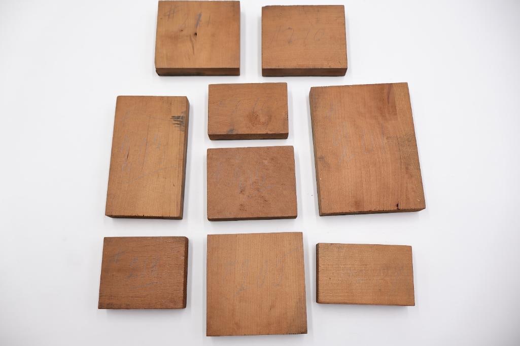Antique Architectural Printing Blocks & Wood Stamp Collection - 11