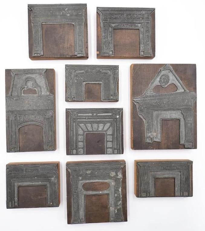Antique Architectural Printing Blocks & Wood Stamp Collection (1 of 12)
