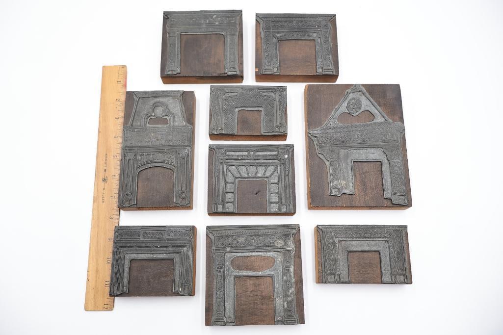 Antique Architectural Printing Blocks & Wood Stamp Collection - 2