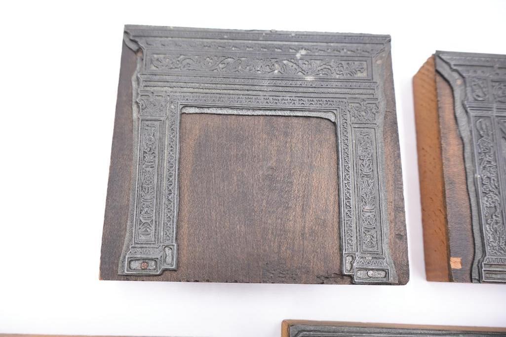 Antique Architectural Printing Blocks & Wood Stamp Collection - 3