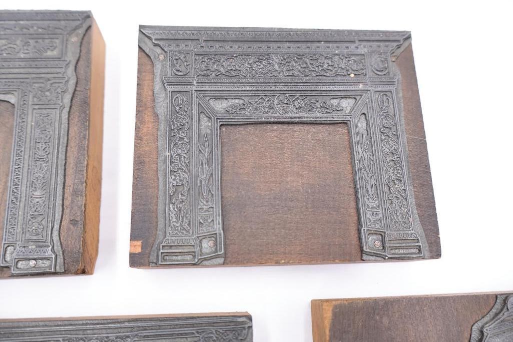 Antique Architectural Printing Blocks & Wood Stamp Collection - 4