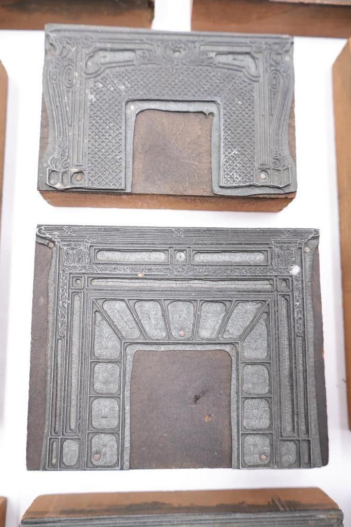 Antique Architectural Printing Blocks & Wood Stamp Collection - 6