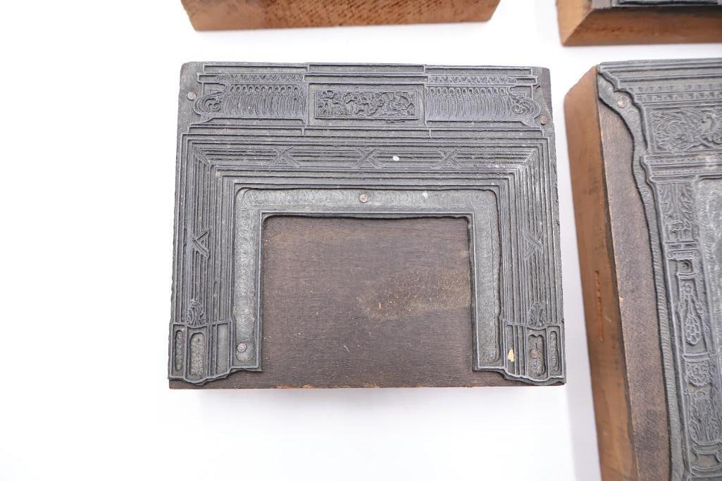 Antique Architectural Printing Blocks & Wood Stamp Collection - 8