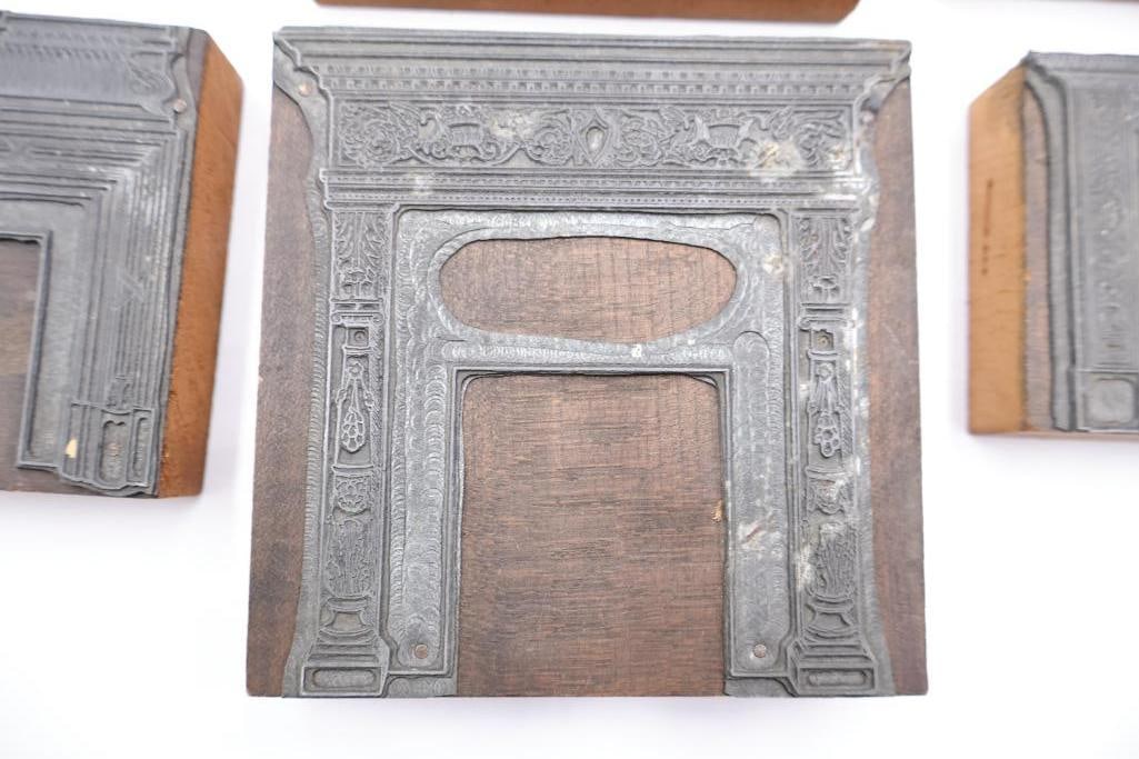 Antique Architectural Printing Blocks & Wood Stamp Collection - 9