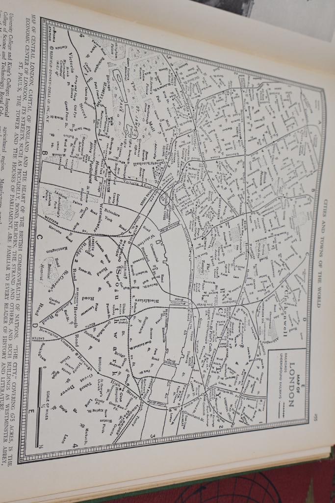 Vintage Colliers World Atlas & Gazetteer Books - 10