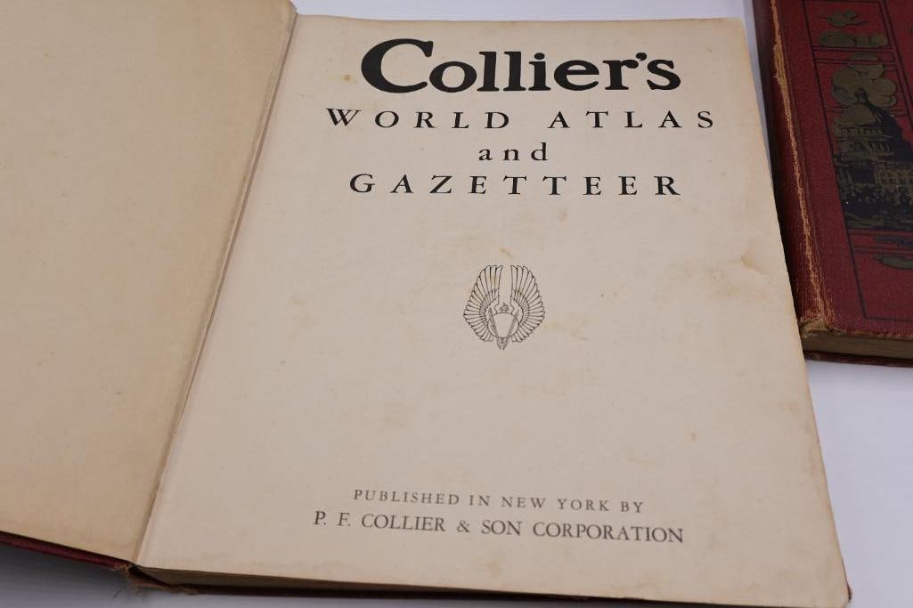 Vintage Colliers World Atlas & Gazetteer Books - 13