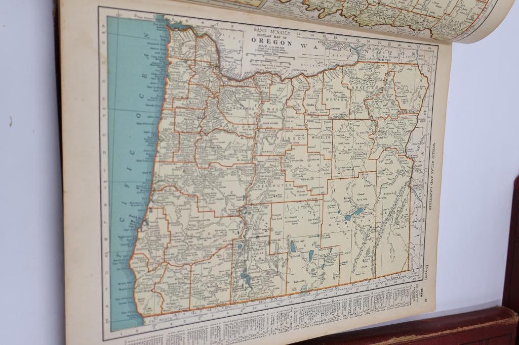 Vintage Colliers World Atlas & Gazetteer Books - 15