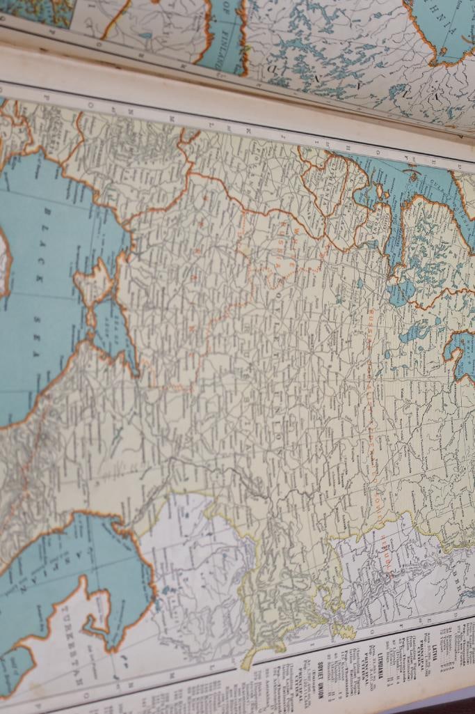 Vintage Colliers World Atlas & Gazetteer Books - 17