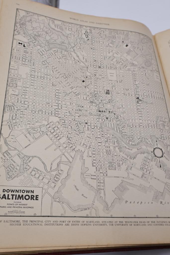 Vintage Colliers World Atlas & Gazetteer Books - 18