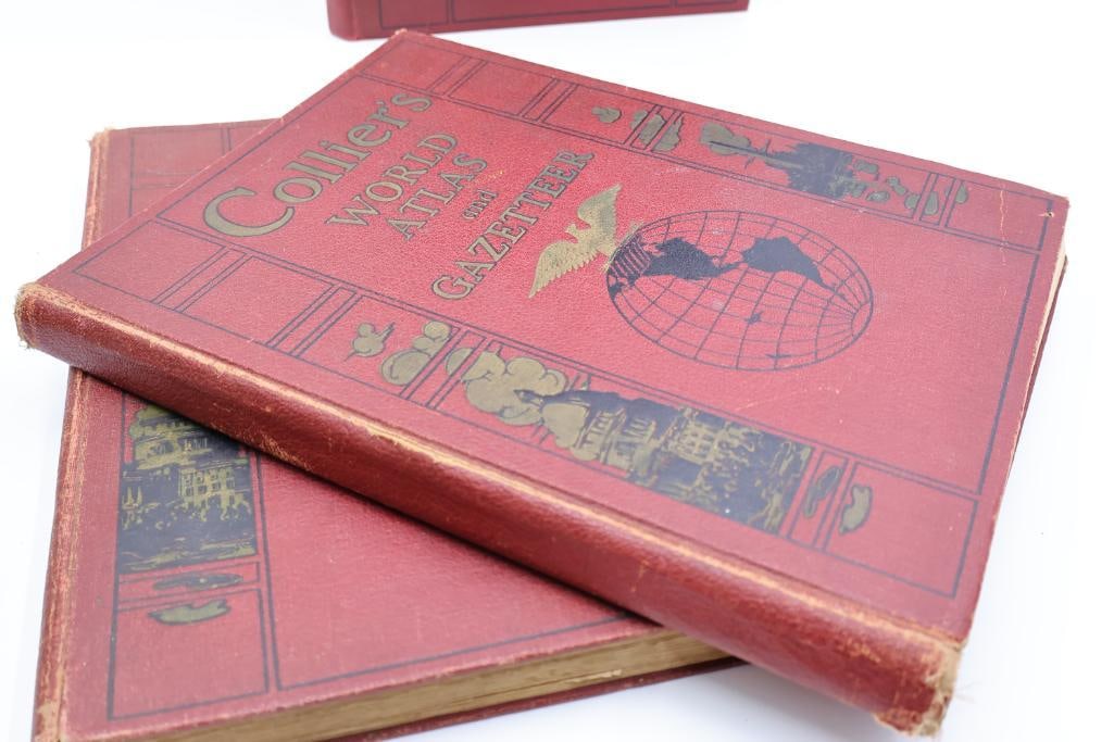 Vintage Colliers World Atlas & Gazetteer Books - 20