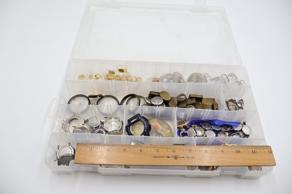 Vintage Watch Parts, Cases & Watchmaker Repair Lot - 2
