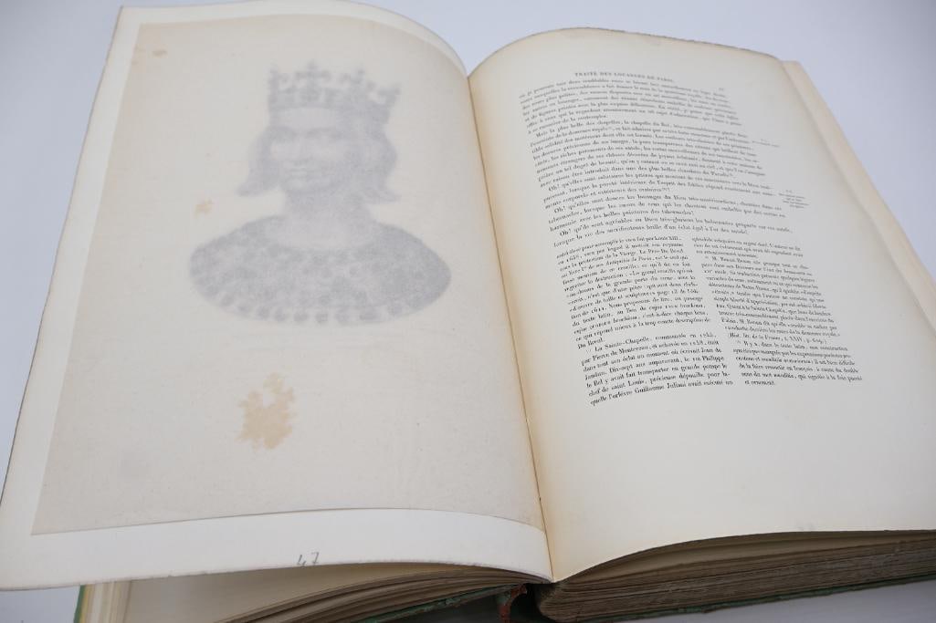Antique French History Folio Book Paris et Ses Historiens 1867 - 18