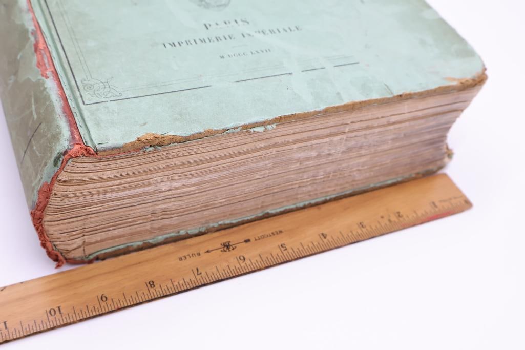 Antique French History Folio Book Paris et Ses Historiens 1867 - 5