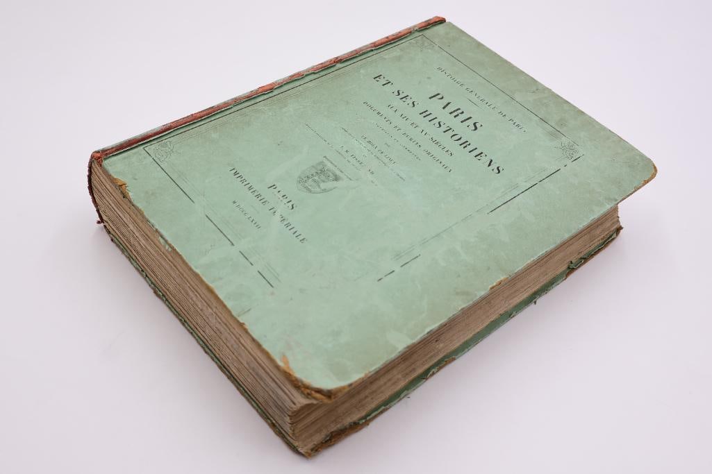 Antique French History Folio Book Paris et Ses Historiens 1867 - 6