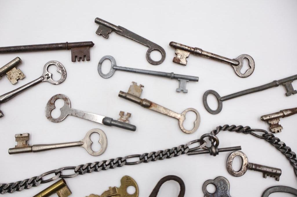 Large Antique & Vintage Skeleton Key Collection - 16