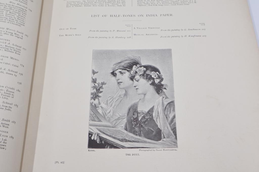 Lot of 2 Antique Music History Volumes - 13