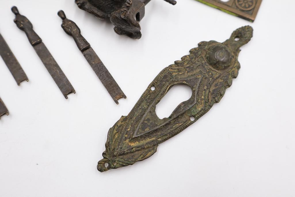 Eclectic assortment of antique and vintage architectural hardware - 3