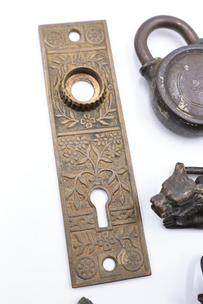 Eclectic assortment of antique and vintage architectural hardware - 4