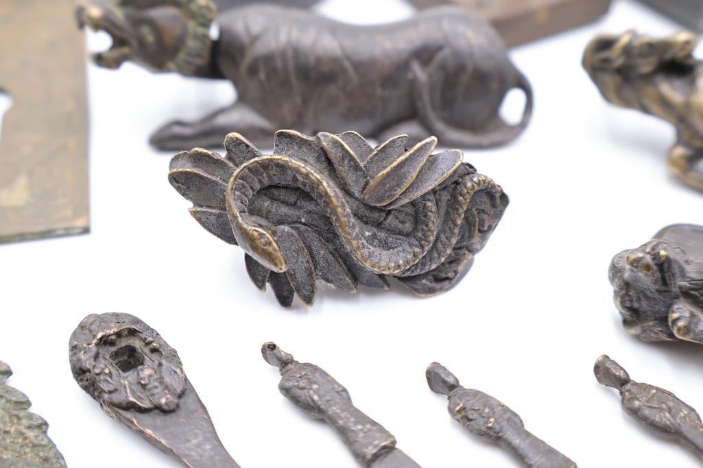 Eclectic assortment of antique and vintage architectural hardware - 6