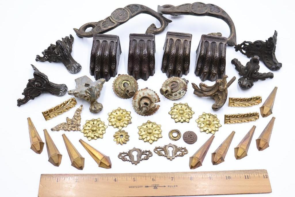 Assorted Antique Furniture Hardware & Architectural Salvage - 2