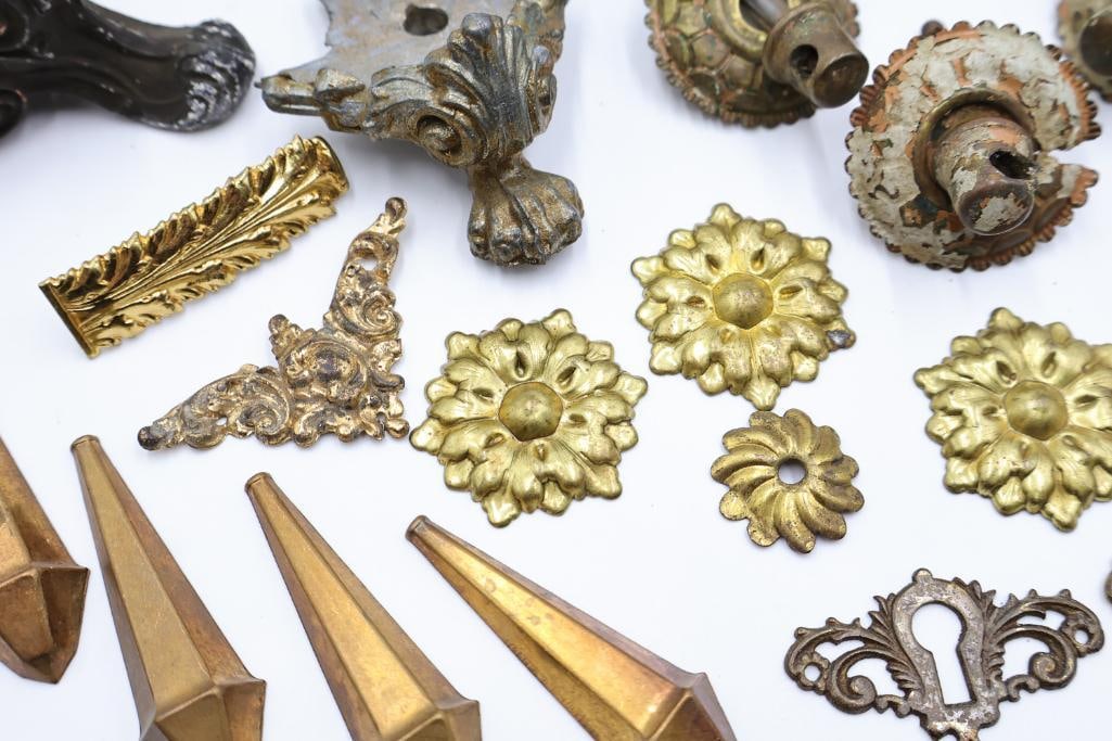Assorted Antique Furniture Hardware & Architectural Salvage - 4