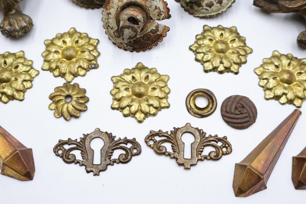 Assorted Antique Furniture Hardware & Architectural Salvage - 5