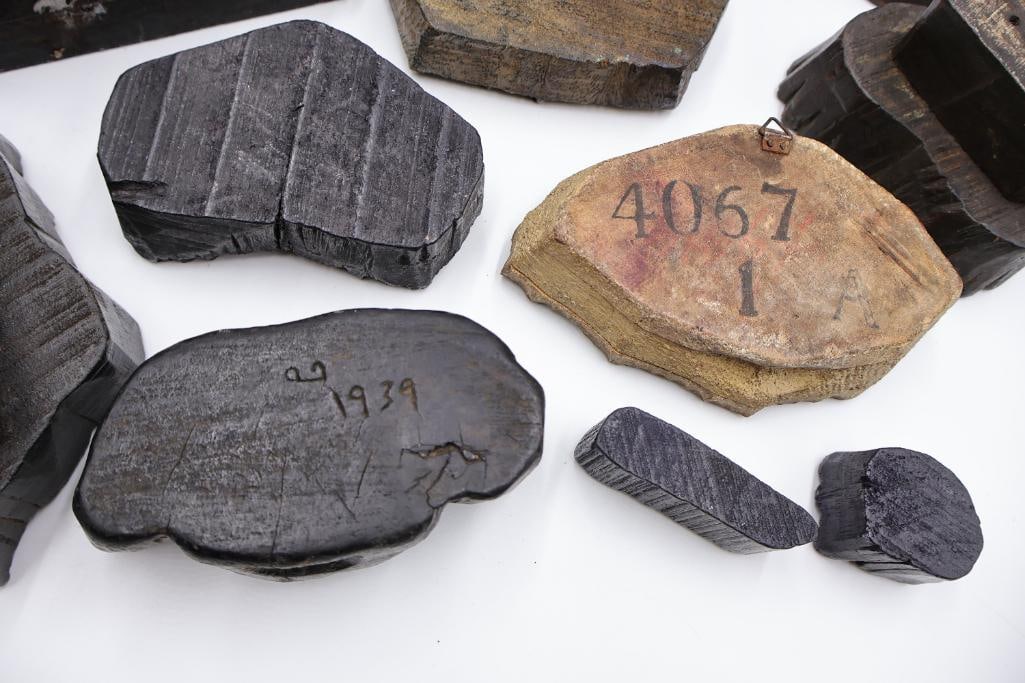 Assorted Antique Carved Textile Printing Blocks & Folk Art Stamps - 14