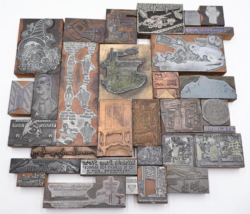 Assorted Vintage Letterpress Printing Blocks & Advertising Plates (1 of 17)
